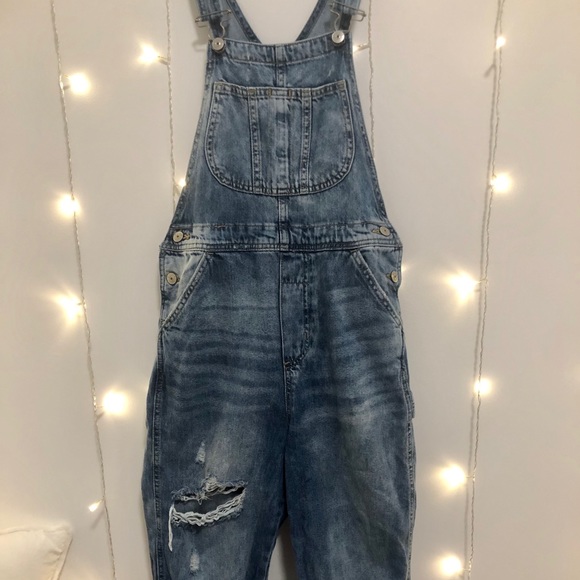 H&M Pants - Denim Wide Leg Overalls